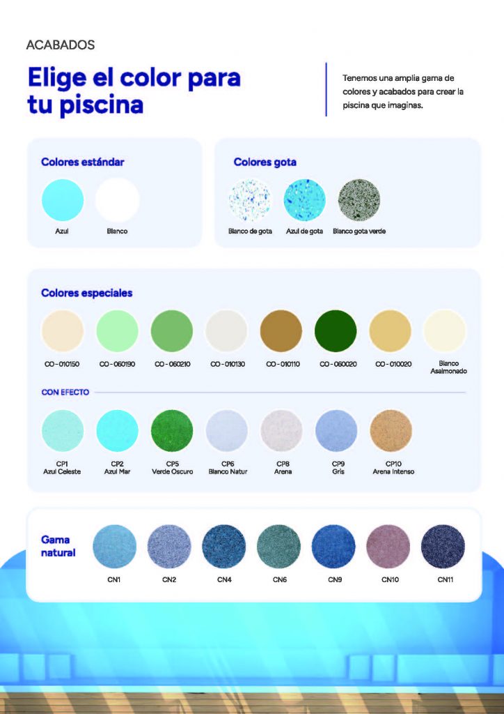 colores de piscinas
